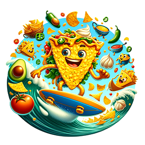 Surfing Nacho Character